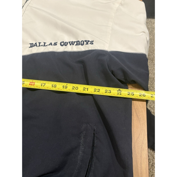 NFL Dallas Cowboys Pullover Windbreaker Jacket Navy And White Men’s 2XL Blue B1 - Picture 4 of 9